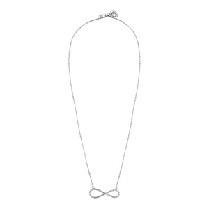 INFINITY SHAPE SILVER CHAIN PENDANT