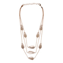 Load image into Gallery viewer, MULTILAYERED NECKLACE WITH DROP SHAPED BEADS