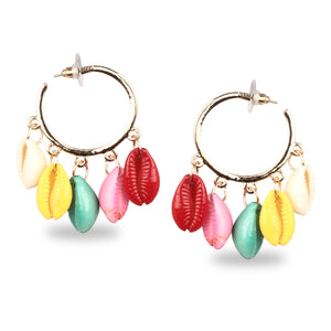 MULTICOLOR EXOTIC KAUDI CASUAL HOOPS
