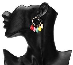 MULTICOLOR EXOTIC KAUDI CASUAL HOOPS