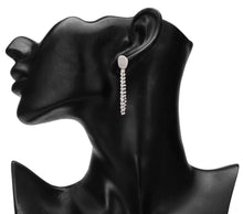 Load image into Gallery viewer, GLITTERING CHANDELIER SILVER PARTY EARRINGS