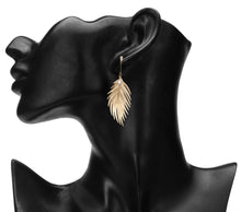 Load image into Gallery viewer, GOLDEN LEAF DESIGNER PARTY EARRINGS