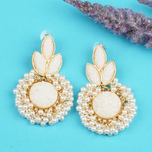 Load image into Gallery viewer, Ethnic | Gold Plating | Coral Stones | White | Pearls | Classy | Well Crafted.
