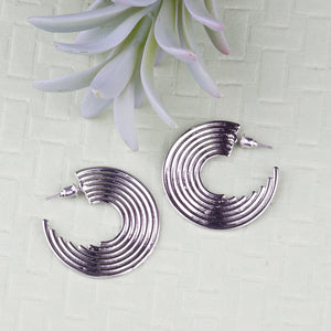 Silver earing | Ballies | Layered