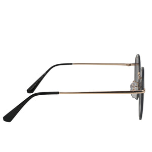 BLACK ROUND SUNGLASS UV400