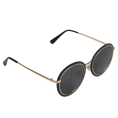 BLACK ROUND SUNGLASS UV400