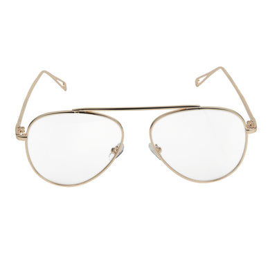 CLEAR GLASS AVIATOR EYE WEAR SUNGLASS