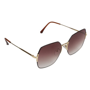 RIMLESS BROWN SUN-GLASS UV400