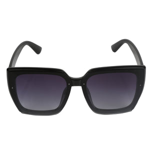 BLACK THICK RIM SUN-GLASS UV400