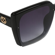 Load image into Gallery viewer, BLACK THICK RIM SUN-GLASS UV400