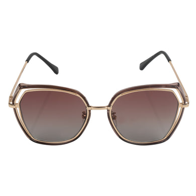 SMOKE BROWN SUNGLASS WITH UV400