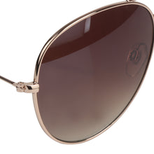 Load image into Gallery viewer, BROWN AVIATOR SUN-GLASS UV400