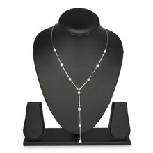 Load image into Gallery viewer, LONG SILVER DIAMONG NECKLACE