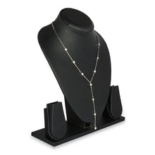 Load image into Gallery viewer, LONG SILVER DIAMONG NECKLACE