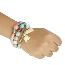 Load image into Gallery viewer, 3 LAYERED MULTICOLORED BEADED BRACELET