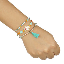 Load image into Gallery viewer, 3 LAYERED MULTICOLORED BEADED BRACELET