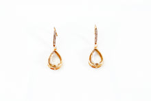 Load image into Gallery viewer, Classic Drop Shaped Diamond Earrings
