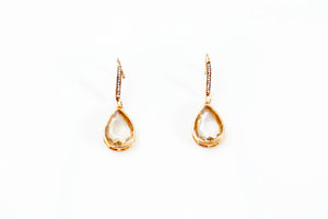 Classic Drop Shaped Diamond Earrings