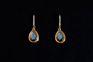 Classic Drop Shaped Diamond Earrings