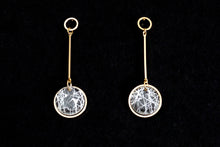 Load image into Gallery viewer, Gold on Future Crystal Dangle Earrings