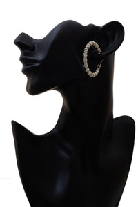 Layered Silvered Hoop
