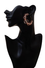 Load image into Gallery viewer, Pink Bubble Hoop Earrings