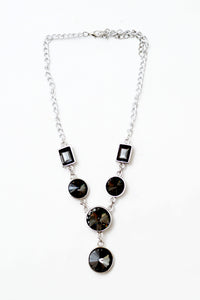 Black Crystal Necklace