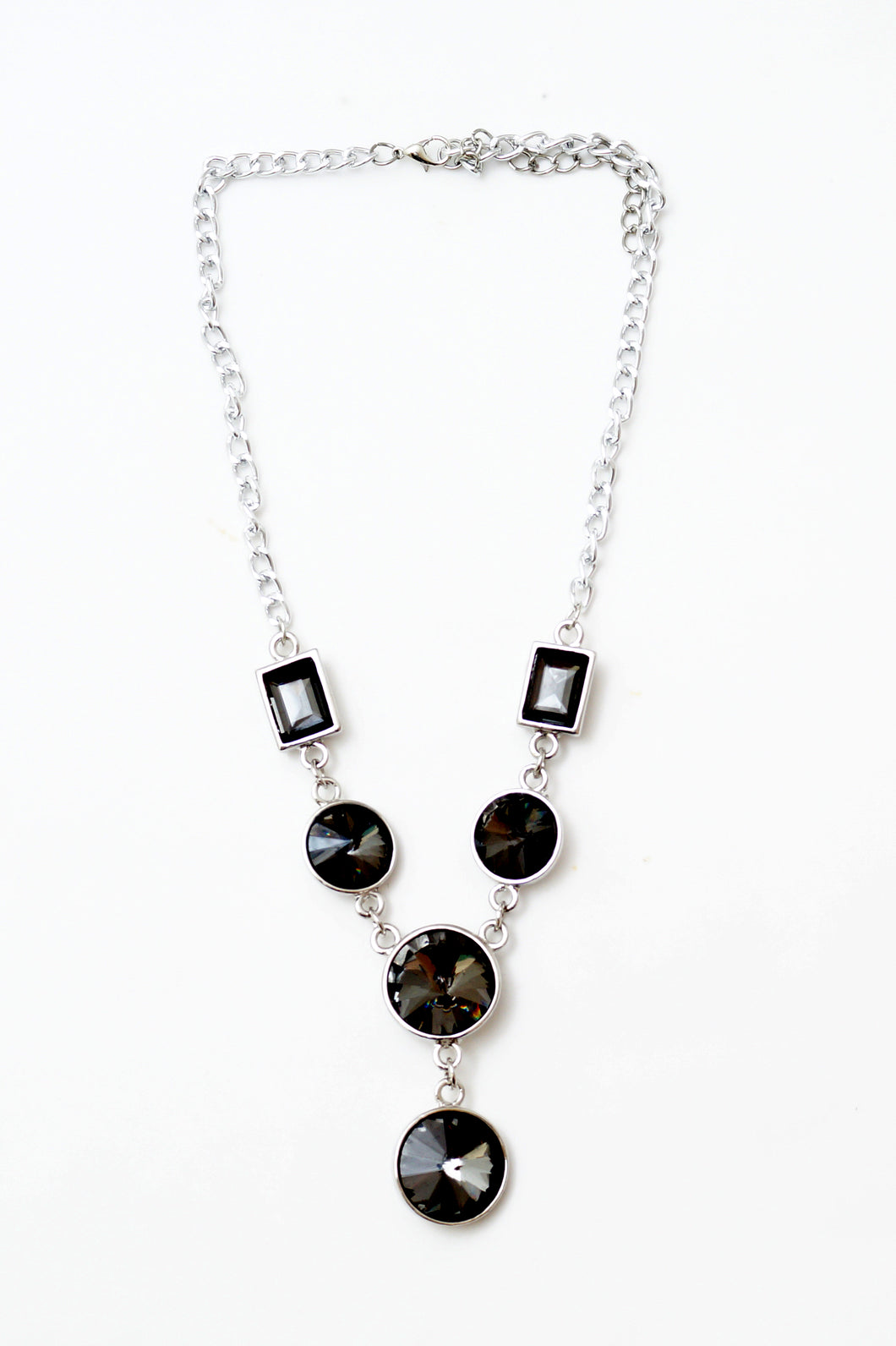 Black Crystal Necklace Tribal Zone