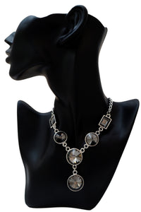 Black Crystal Necklace