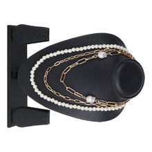 Load image into Gallery viewer, Trendy 3 Layered Chain Necklace With Pearl Mala