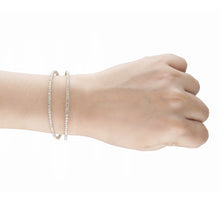 Load image into Gallery viewer, Delicate gold bracelets encrusted with CZ stones