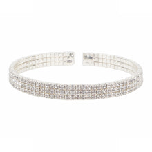 Load image into Gallery viewer, Adoreable silver bracelet encrusted with CZ stones
