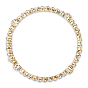 Exquisite gold bracelets studded with CZ stones