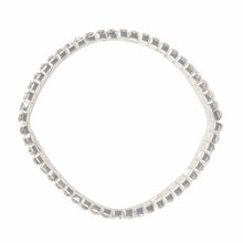 Load image into Gallery viewer, Elegant silver bracelets studded with CZ stones