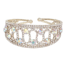 Load image into Gallery viewer, Glorious gold bracelet encrusted with CZ stones
