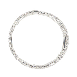 Pretty silver bracelets studded with CZ stones