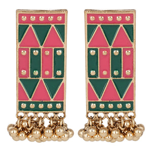 Golden Earings | Pastels | Ghungroo | Minakari | Pink