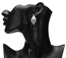 Load image into Gallery viewer, Silver Long Earings | CZ Stones | Danglers | White