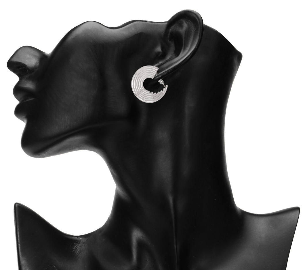 Silver earing | Ballies | Layered