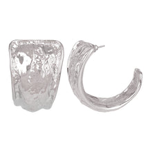 Load image into Gallery viewer, Silver Platted Earrings | Ballies | Foil | Round