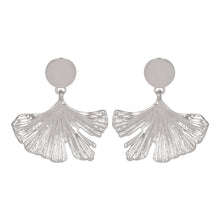 Load image into Gallery viewer, Silver Earings | Foil | Leaf | Danglers