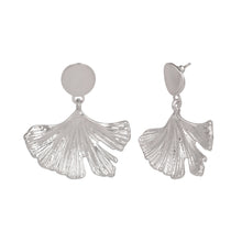 Load image into Gallery viewer, Silver Earings | Foil | Leaf | Danglers