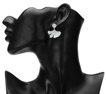 Load image into Gallery viewer, Silver Earings | Foil | Leaf | Danglers