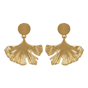 Golden Earings | Foil | Leaf | Danglers