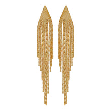 Load image into Gallery viewer, Golden Earings | Long Chain | Waterfall |Vintage