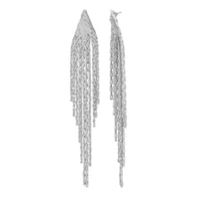 Load image into Gallery viewer, Silver Earings | Long Chain | Waterfall |Vintage