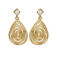Load image into Gallery viewer, Golden Long Earings| Leaf Shape | Layered | Occasion