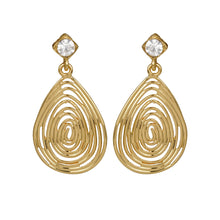 Load image into Gallery viewer, Golden Long Earings| Leaf Shape | Layered | Occasion
