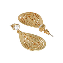 Load image into Gallery viewer, Golden Long Earings| Leaf Shape | Layered | Occasion