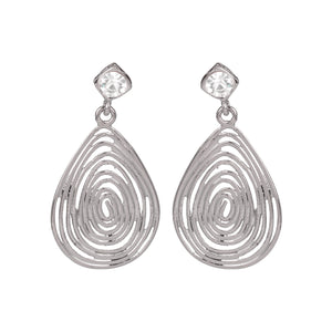 Silver Long Earings| Leaf Shape | Layered | Occasion